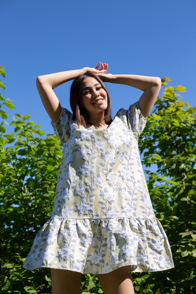 Fenya Dress Jacquard - Yellow Jacquard