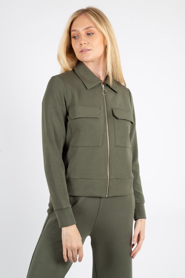 BecaIW Cardigan - Beetle Green