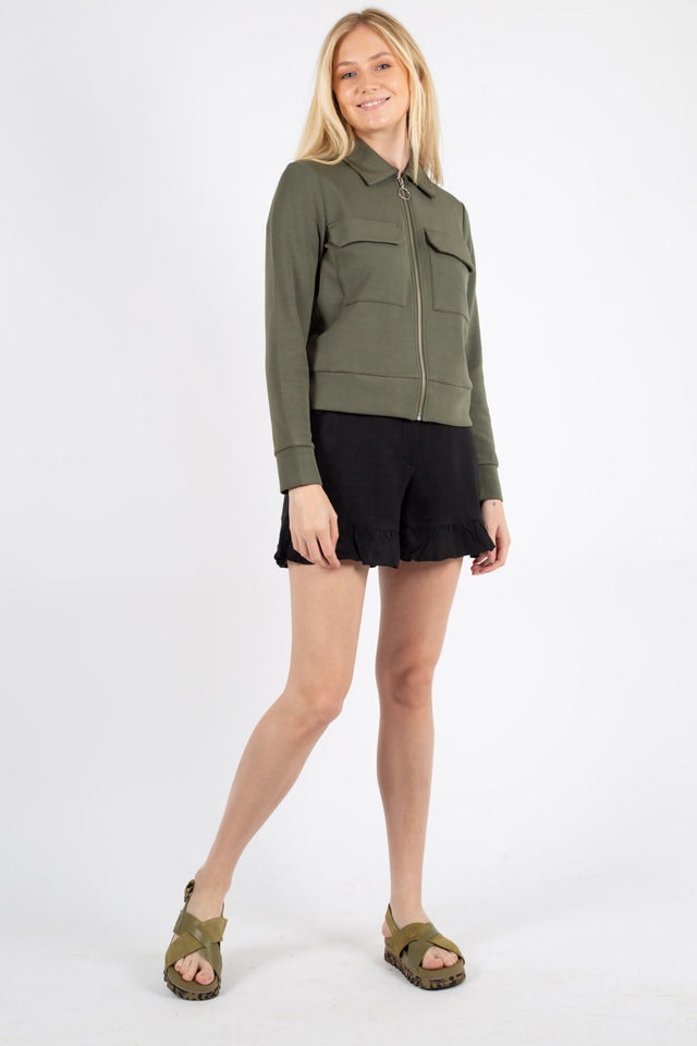 Santa Monica Sunrise Backstrap - Olive Nubuck