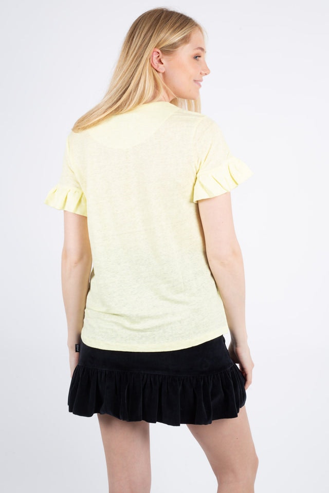 Lara Linen Tee - Yellow