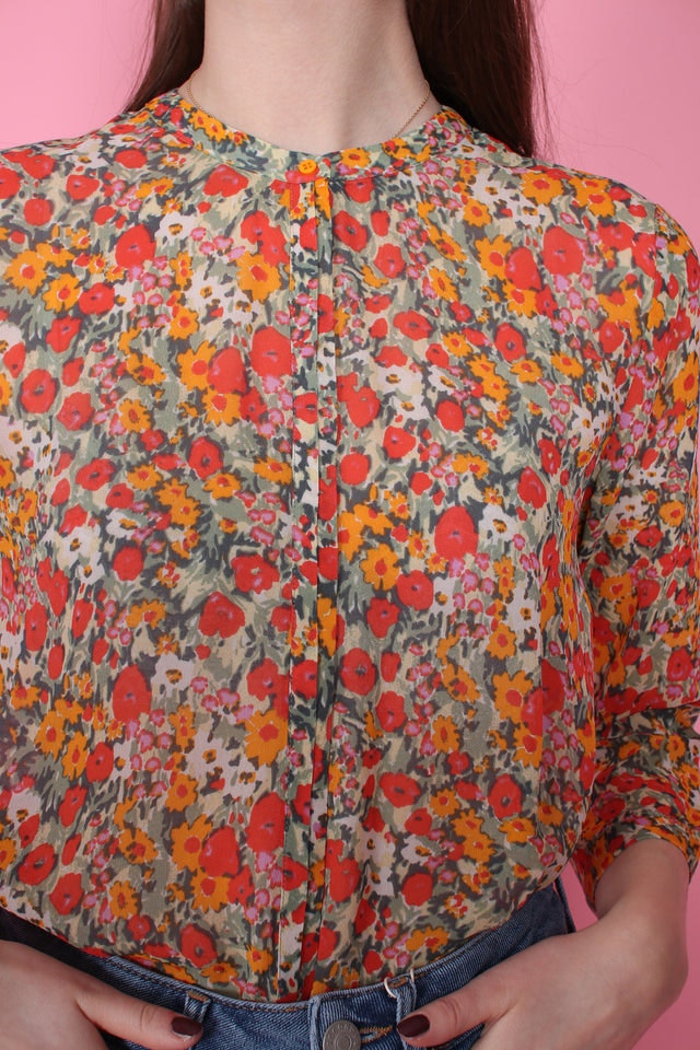 Bloom Blouse - Blazing Orange - Second Female - Bluser & Skjorter - VILLOID.no