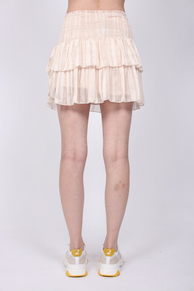 Carin Dot Skirt - Beige - Neo Noir - Skjørt - VILLOID.no