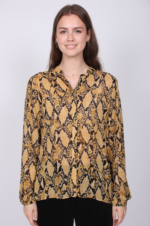Snake Shirt - Chai Tea - Second Female - Bluser & Skjorter - VILLOID.no