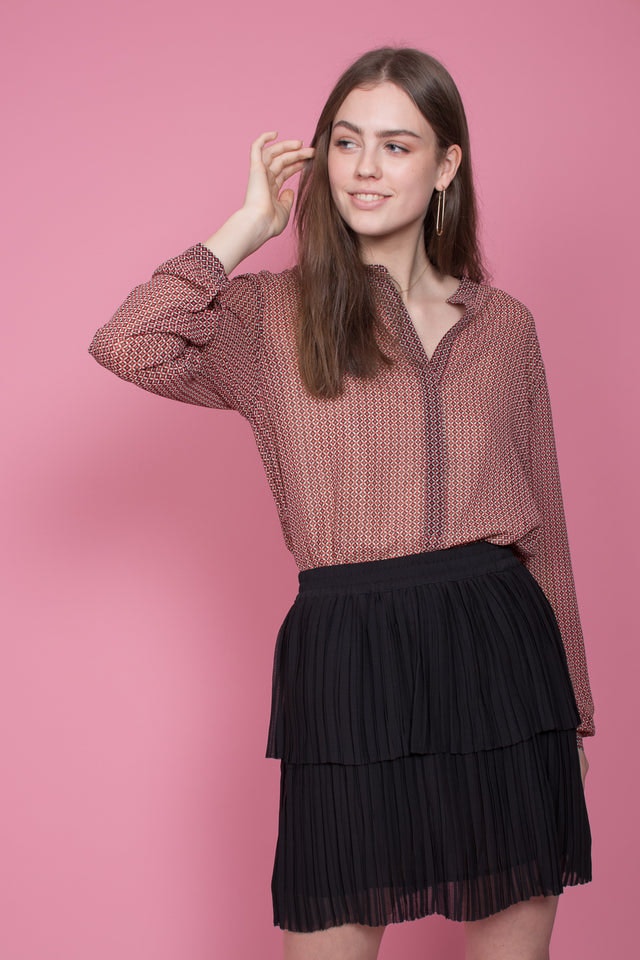 Leen Blouse - Valiant Poppy - Second Female - Bluser & Skjorter - VILLOID.no