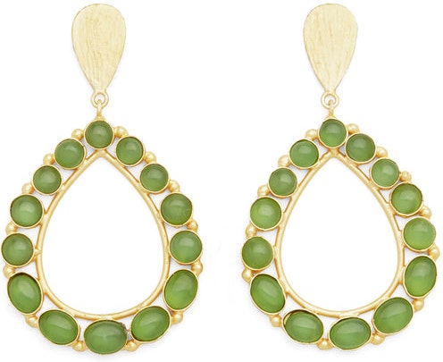 Drops From My Bath Tub Earrings - Green Onyx - Miss Mathiesen - Smykker - VILLOID.no
