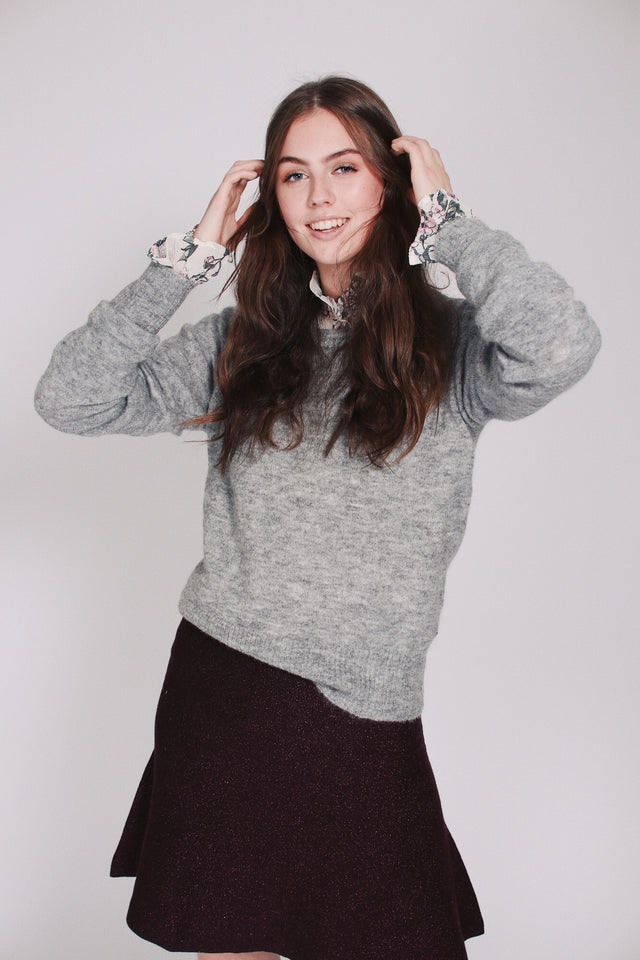 Scully Sweater - Grey Melange - Line of Oslo - Gensere - VILLOID.no