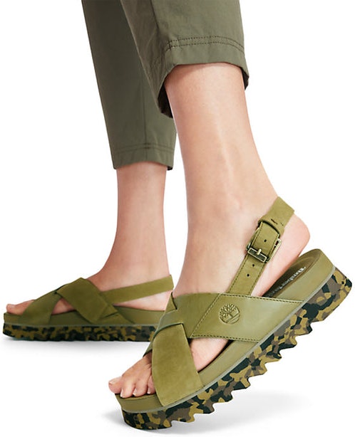 Santa Monica Sunrise Backstrap - Olive Nubuck