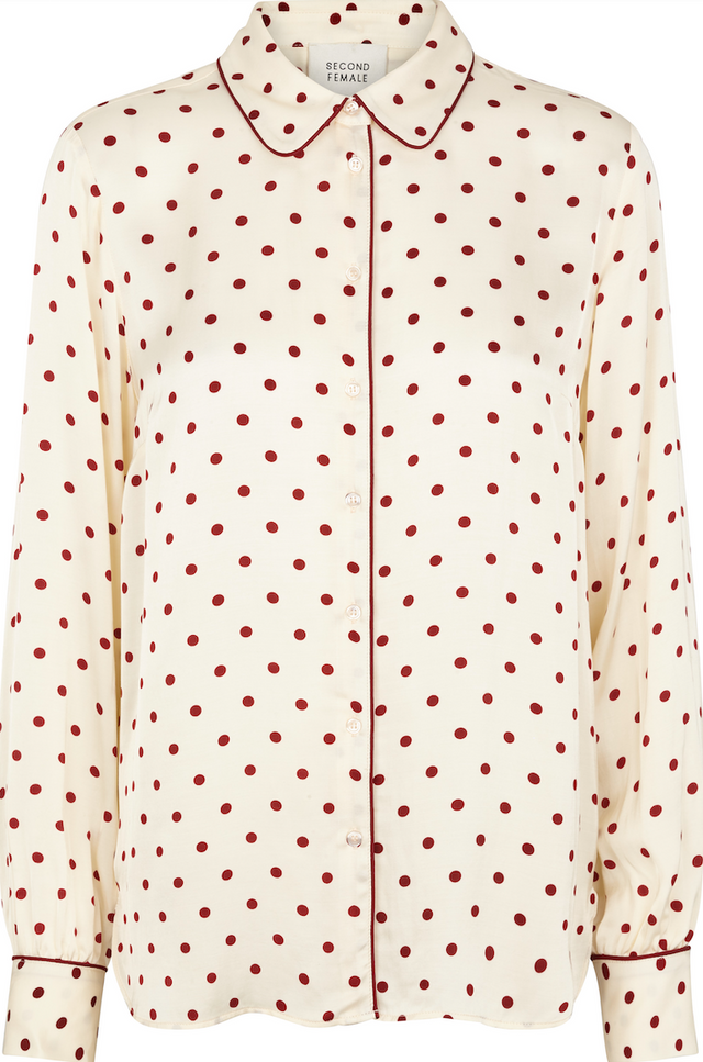 Davina Shirt - Cabernet - Second Female - Bluser & Skjorter - VILLOID.no