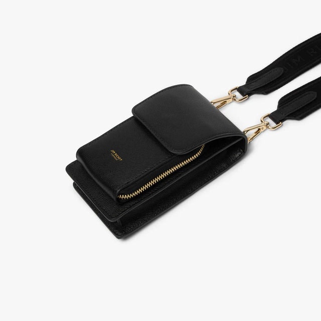 Alex - Black Grained Leather