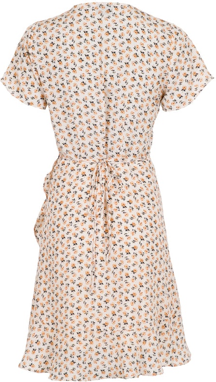 Malta Narrow Flower Dress - Beige - Neo Noir - Kjoler - VILLOID.no