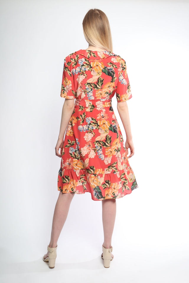 Synne Silk kjole - Tropical Red - FWSS - Kjoler - VILLOID.no