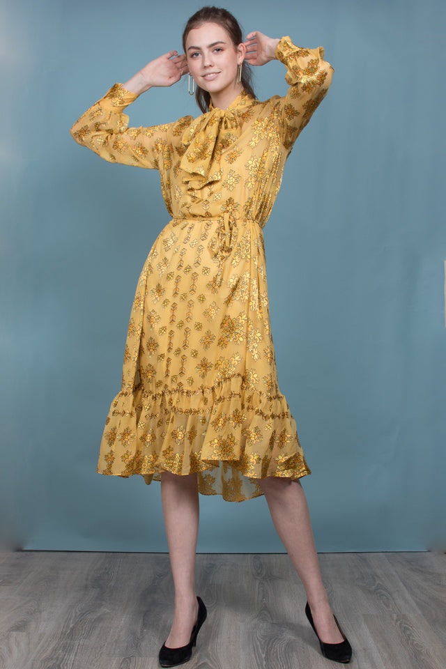 Bianca Dress - Golden Glow - Second Female - Kjoler - VILLOID.no