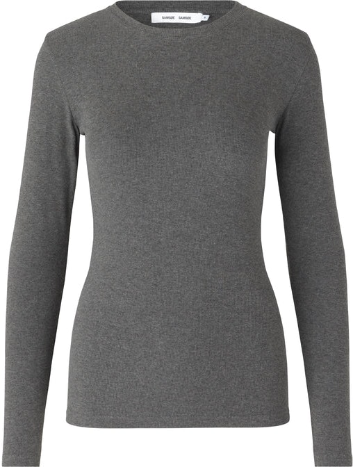 Alexa LS - Dark Grey Melange