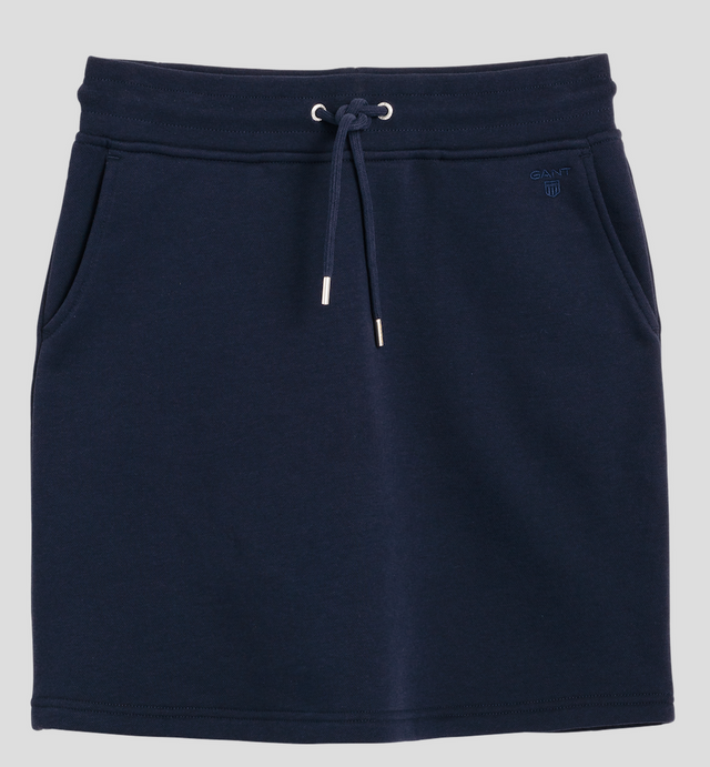 Tonal Shield Sweat Skirt - Evening Blue - GANT - Skjørt - VILLOID.no