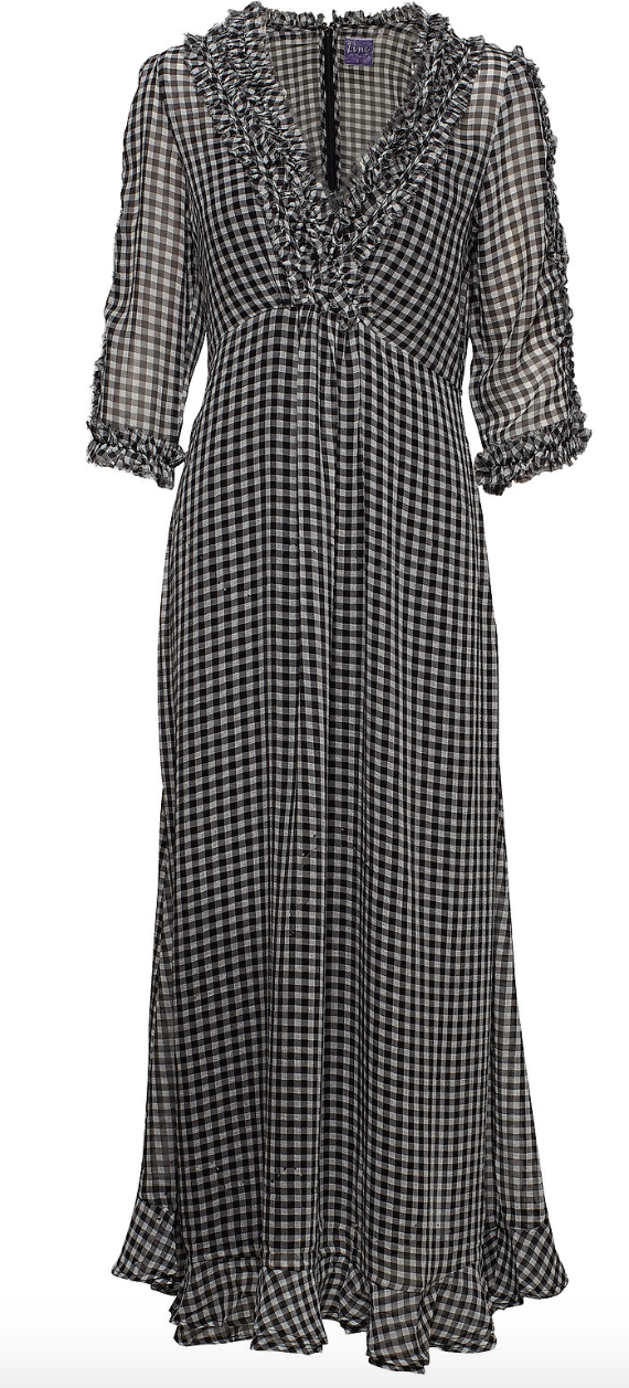 Zelena long pepitadress - Black - Line of Oslo - Kjoler - VILLOID.no