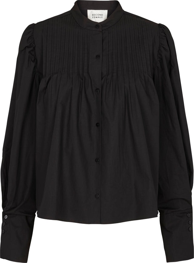 Ula Shirt - Black - Second Female - Bluser & Skjorter - VILLOID.no