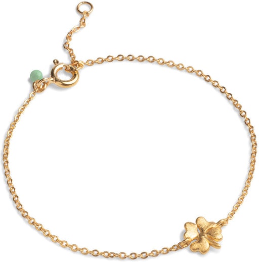 Organic Clover Bracelet - 925S/GP/M
