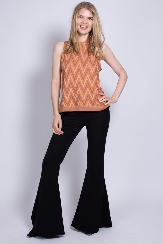 Bea Knit Top - Autumn Leaf - Second Female - T-skjorter & Topper - VILLOID.no