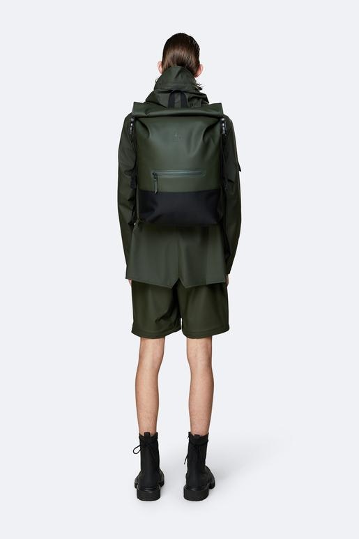 Buckle Rolltop Rucksack - Green
