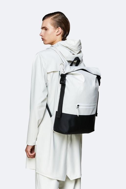 Buckle Rolltop Rucksack - Off White