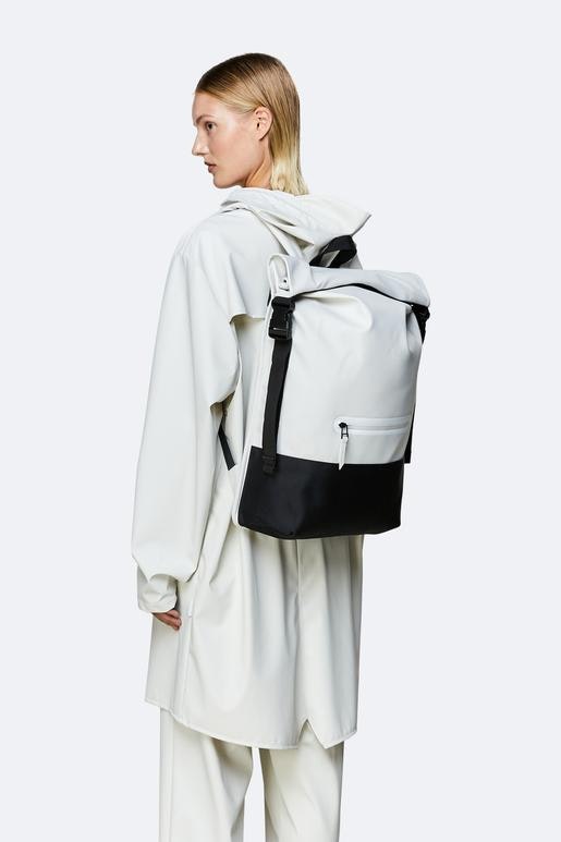 Buckle Rolltop Rucksack - Off White