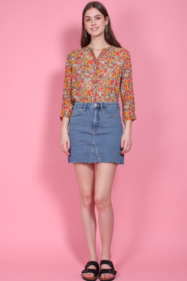 Bloom Blouse - Blazing Orange - Second Female - Bluser & Skjorter - VILLOID.no