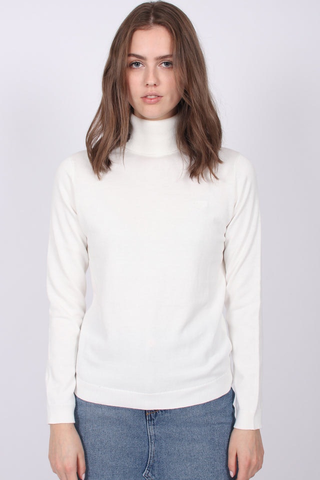 LT Weight Cotton Turtleneck - Eggshell - GANT - Gensere - VILLOID.no