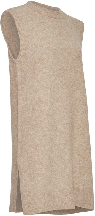 Cardea Zenie Long Vest - Sand Melange