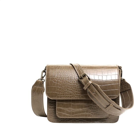 Cayman Pocket Matte Croco - Clay Brown