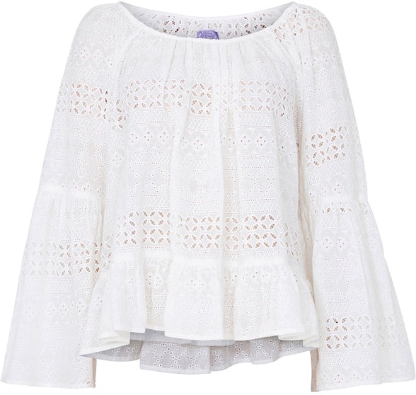 Parton laceblouse - creme - Line of Oslo - Bluser & Skjorter - VILLOID.no