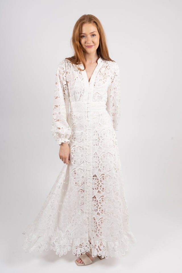 Lenna Maxi Dress - White