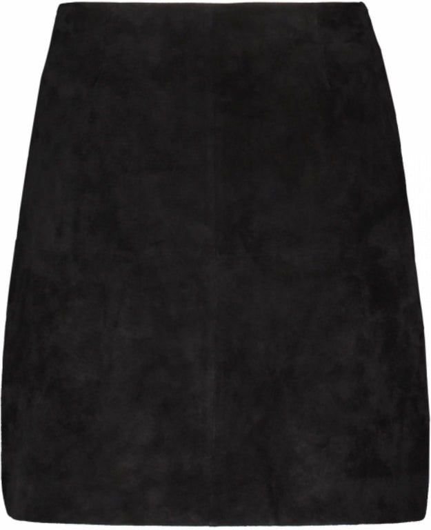 Leather Skirt - Black - MAUD - Skjørt - VILLOID.no