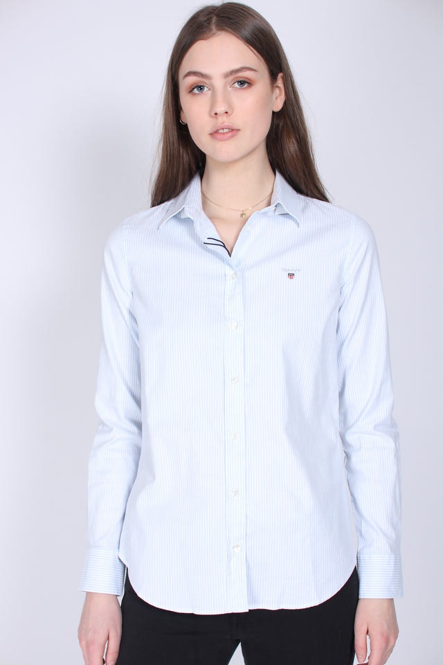 Stretch Oxford banker shirt - Light blue - GANT - Bluser & Skjorter - VILLOID.no