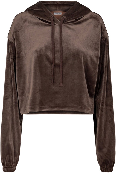 Frances Cropped Hoodie - Mud