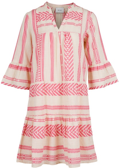 Gunvor Aztec Dress - Pink - Neo Noir - Kjoler - VILLOID.no