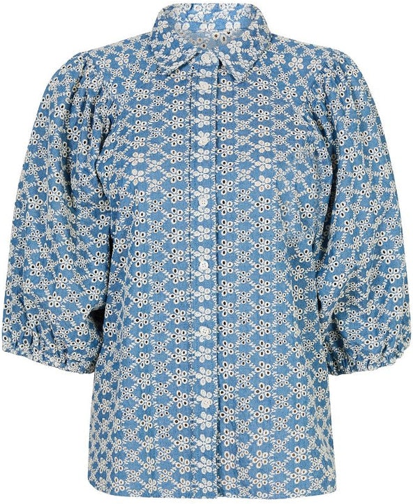 Drops Blouse - Denim