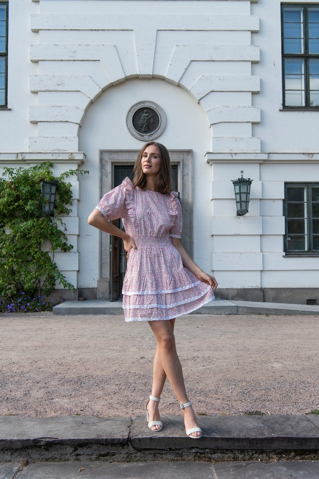 Ariane Dress - Pink Flower