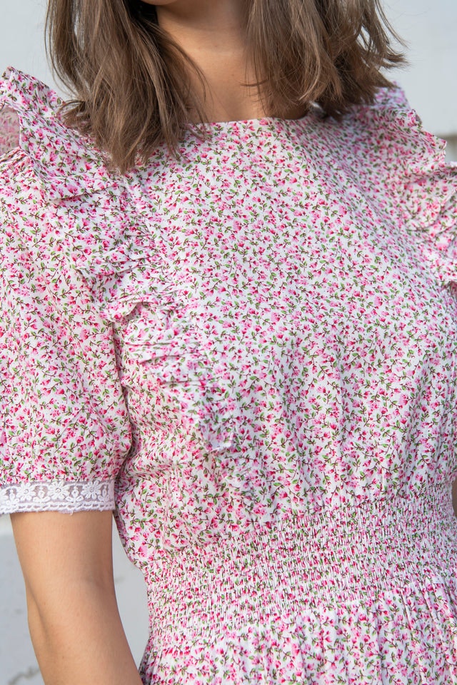 Ariane Dress - Pink Flower