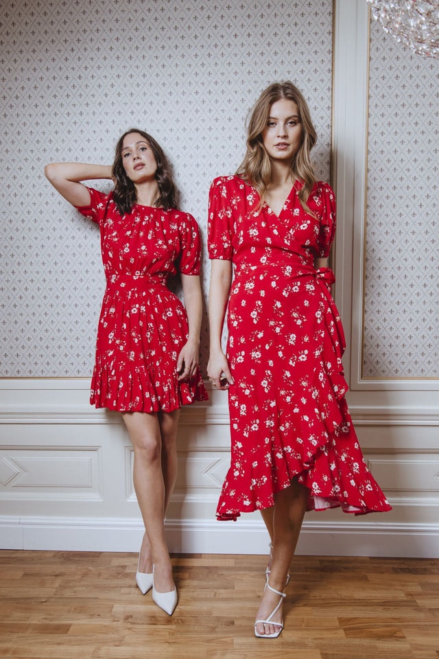 Nikoline Midi Dress - Vintage Red