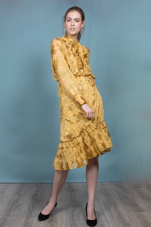 Bianca Dress - Golden Glow - Second Female - Kjoler - VILLOID.no