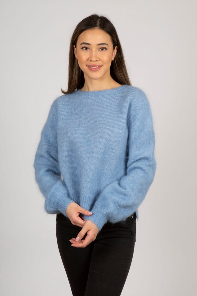 Mirabella Mohair Sweater - Dusty Blue