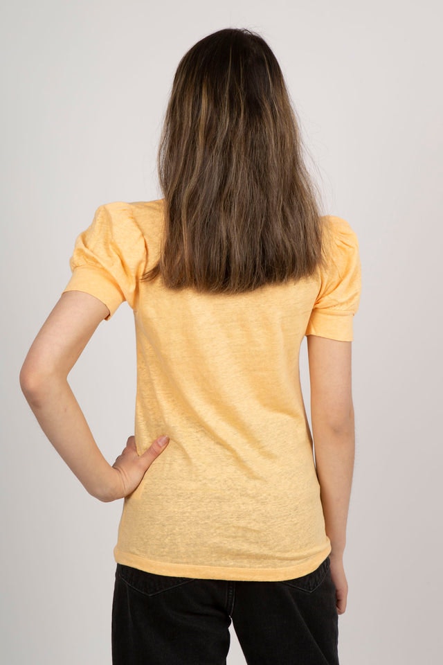Madeleine Linen Tee - Orange