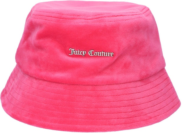 Ellie Velour Bucket Hat - Fluro Pink