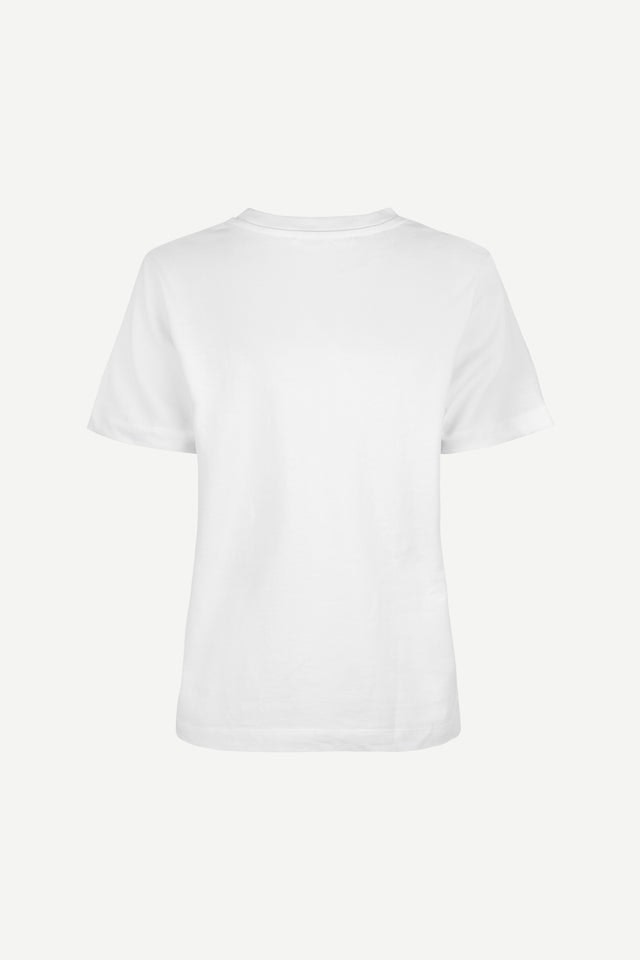 Camino T-Shirt SS - White - Samsøe Samsøe - T-skjorter & Topper - VILLOID.no