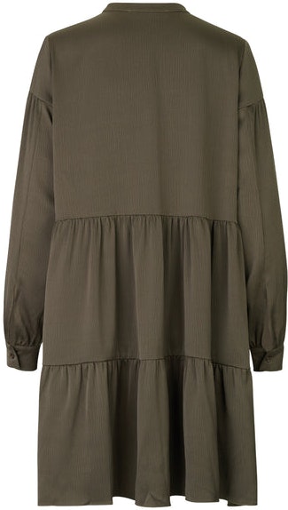 Margo Shirt Dress - Black Olive - Samsøe Samsøe - Kjoler - VILLOID.no