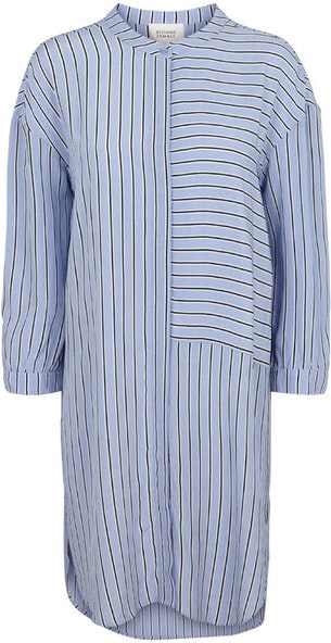 Bertie Shirt Dress - Brunnera Blue - Second Female - Kjoler - VILLOID.no