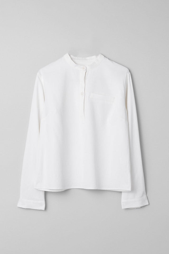 Signed Cotton Blouse - Bright White