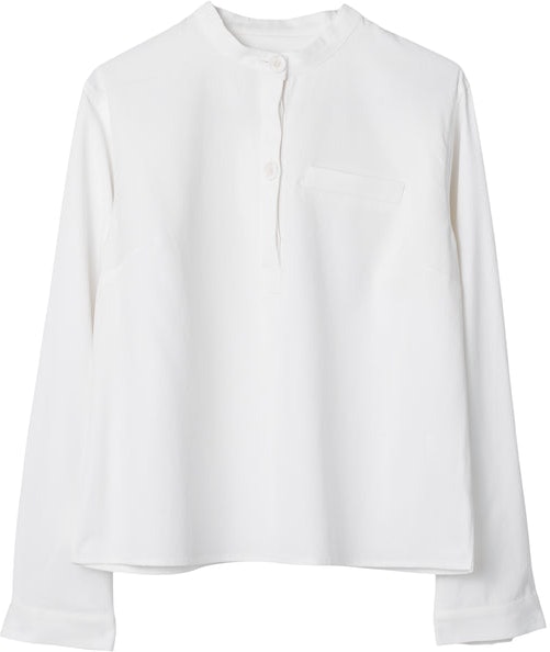 Signed Cotton Blouse - Bright White