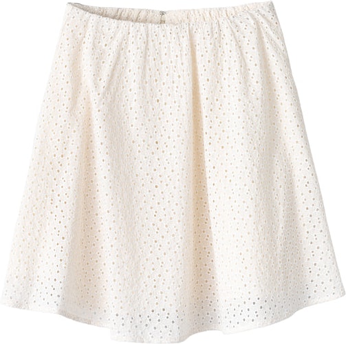 Luna Broderie Anglaise Skirt - Moonbeam