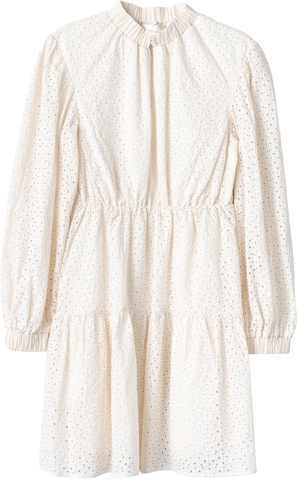 Sealed Broderie Anglaise Dress - Moonbeam